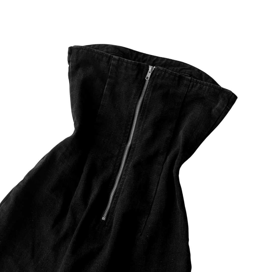 Vestido negro denim