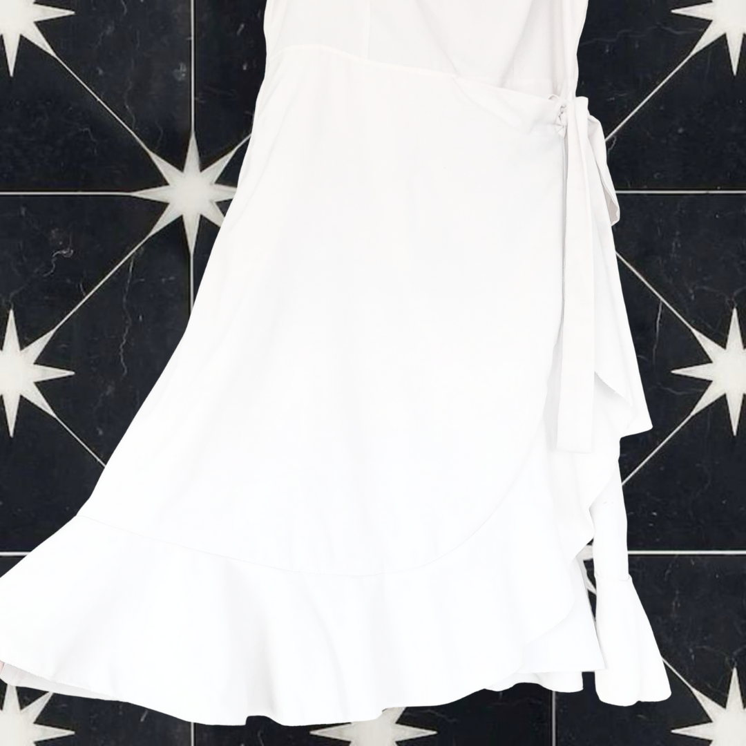 Vestido blanco envolvente