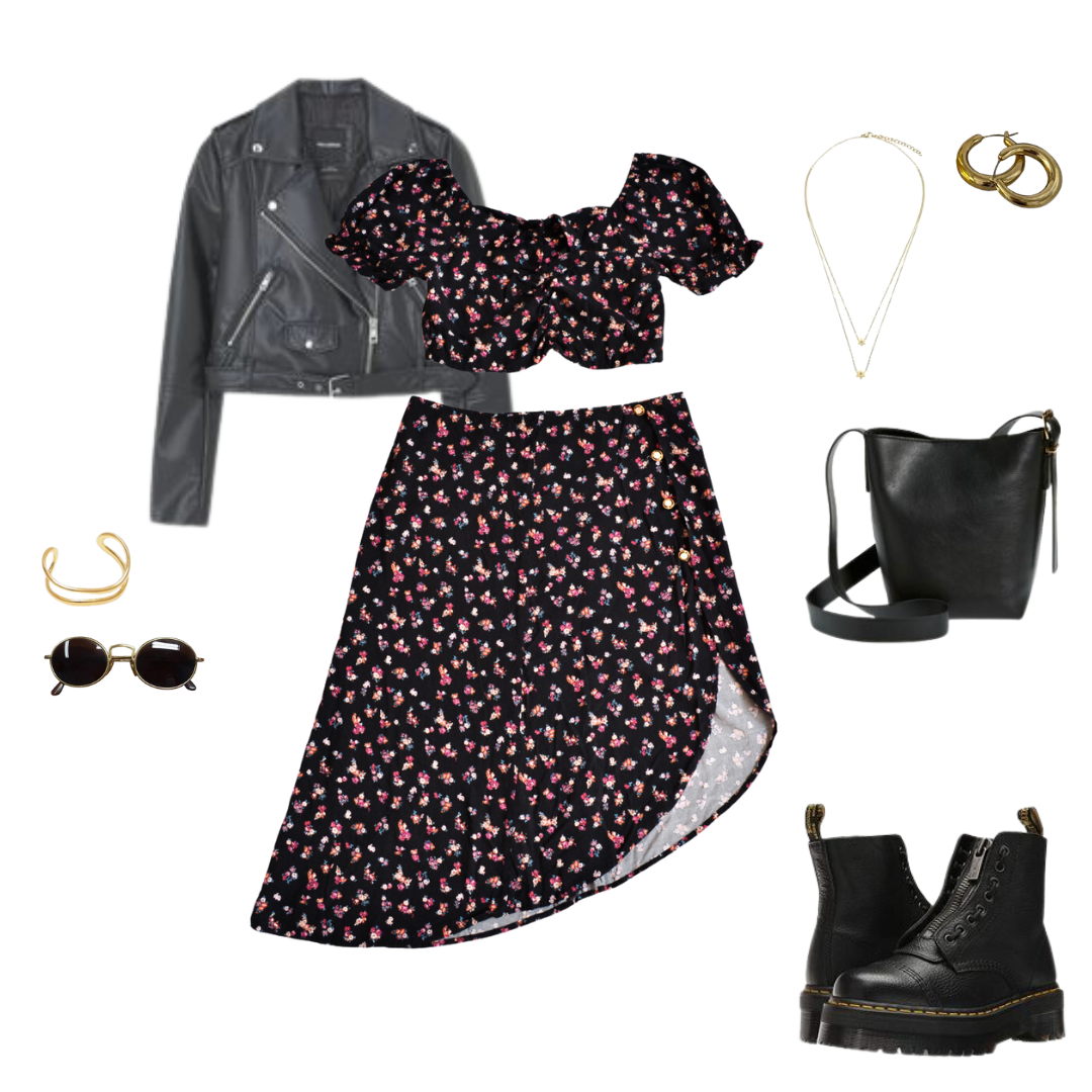 Conjunto upcycling floral