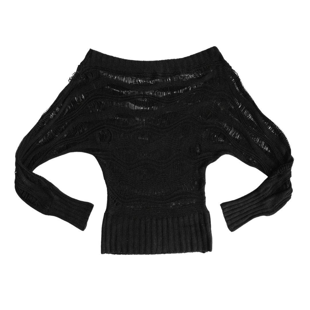 Suéter negro Guess off shoulder