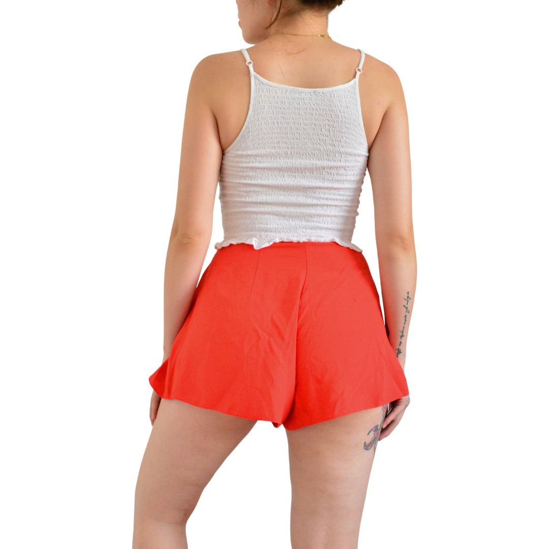 Short naranja Top Shop