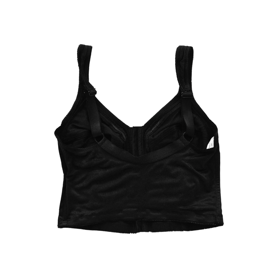 Top bustier negro satin