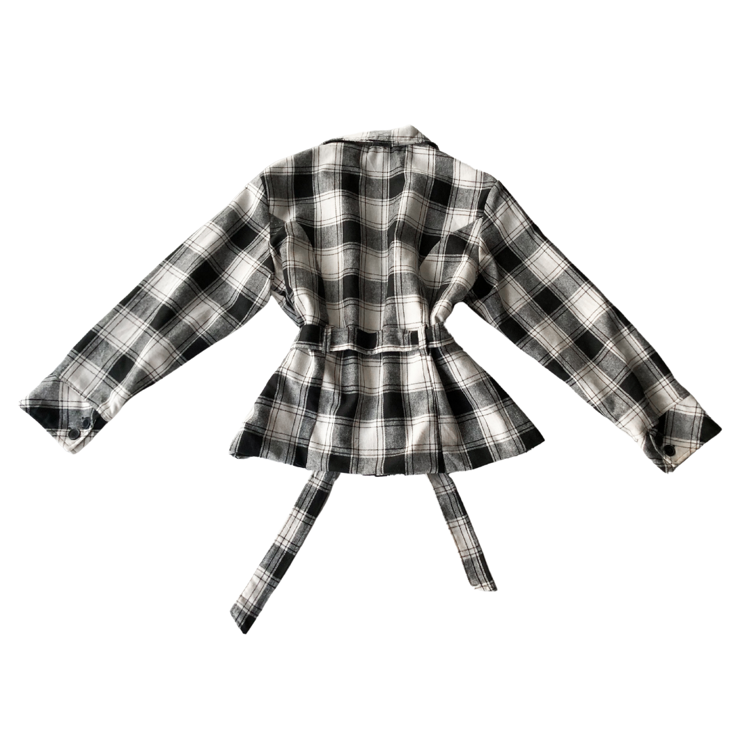Blazer Abrigo cuadriculado