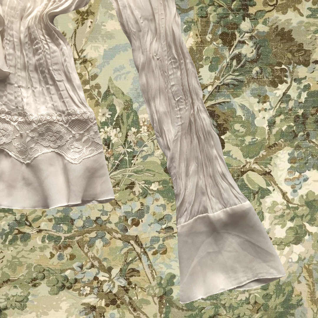 Blusa beige ruffles