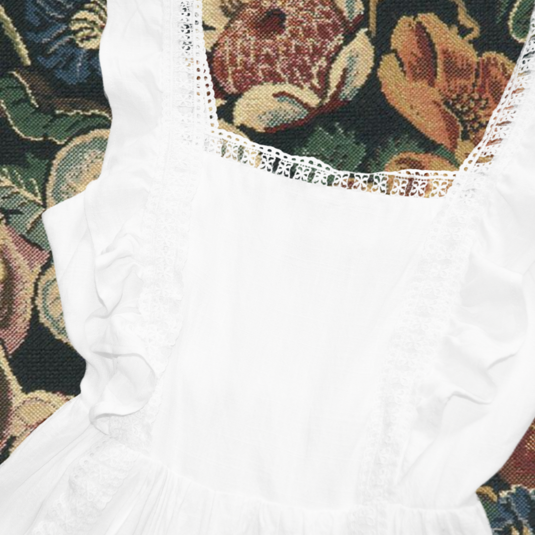 Vestido blanco de lino