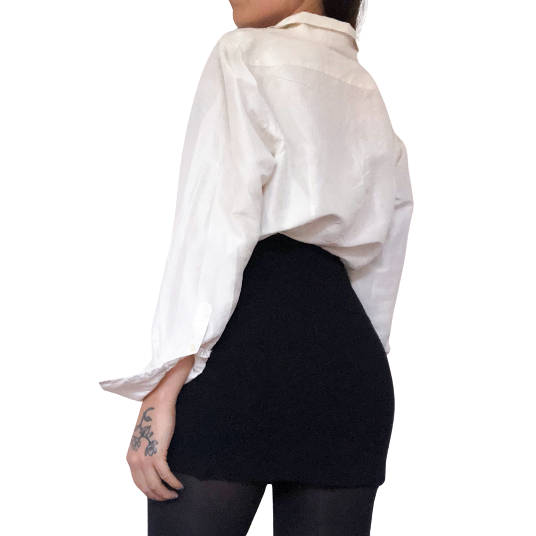 Camisa seda blanca