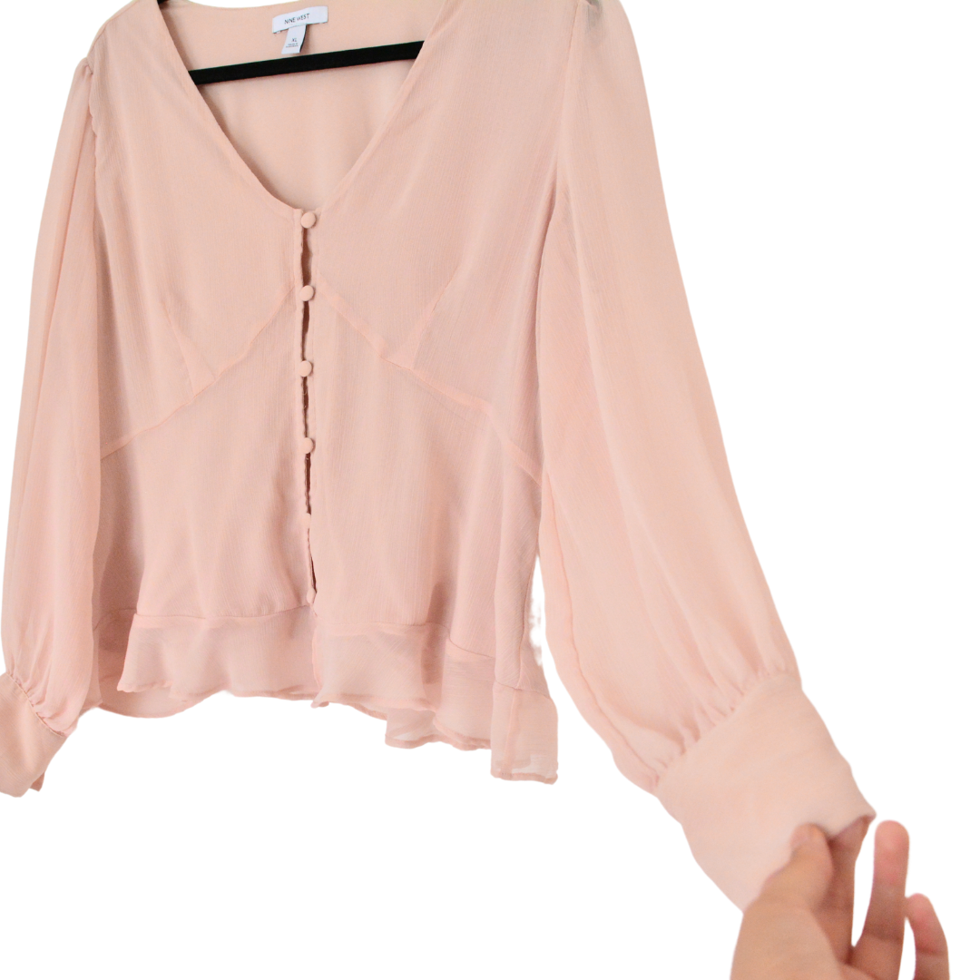 Blusa de chiffon Nine West