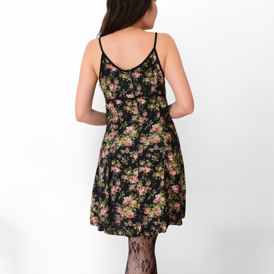 Vestido floral 90s