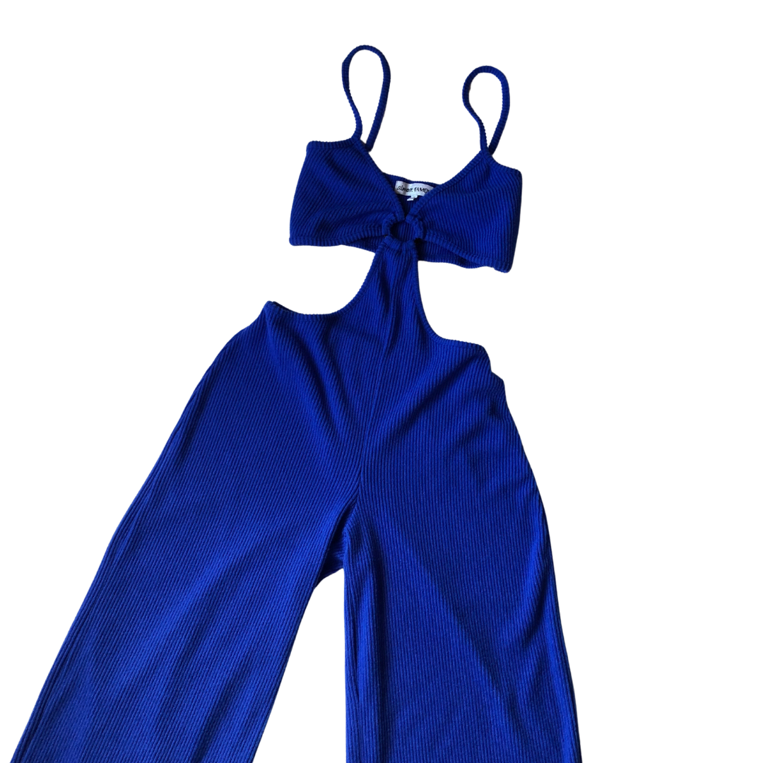 Jumpsuit azul wide leg