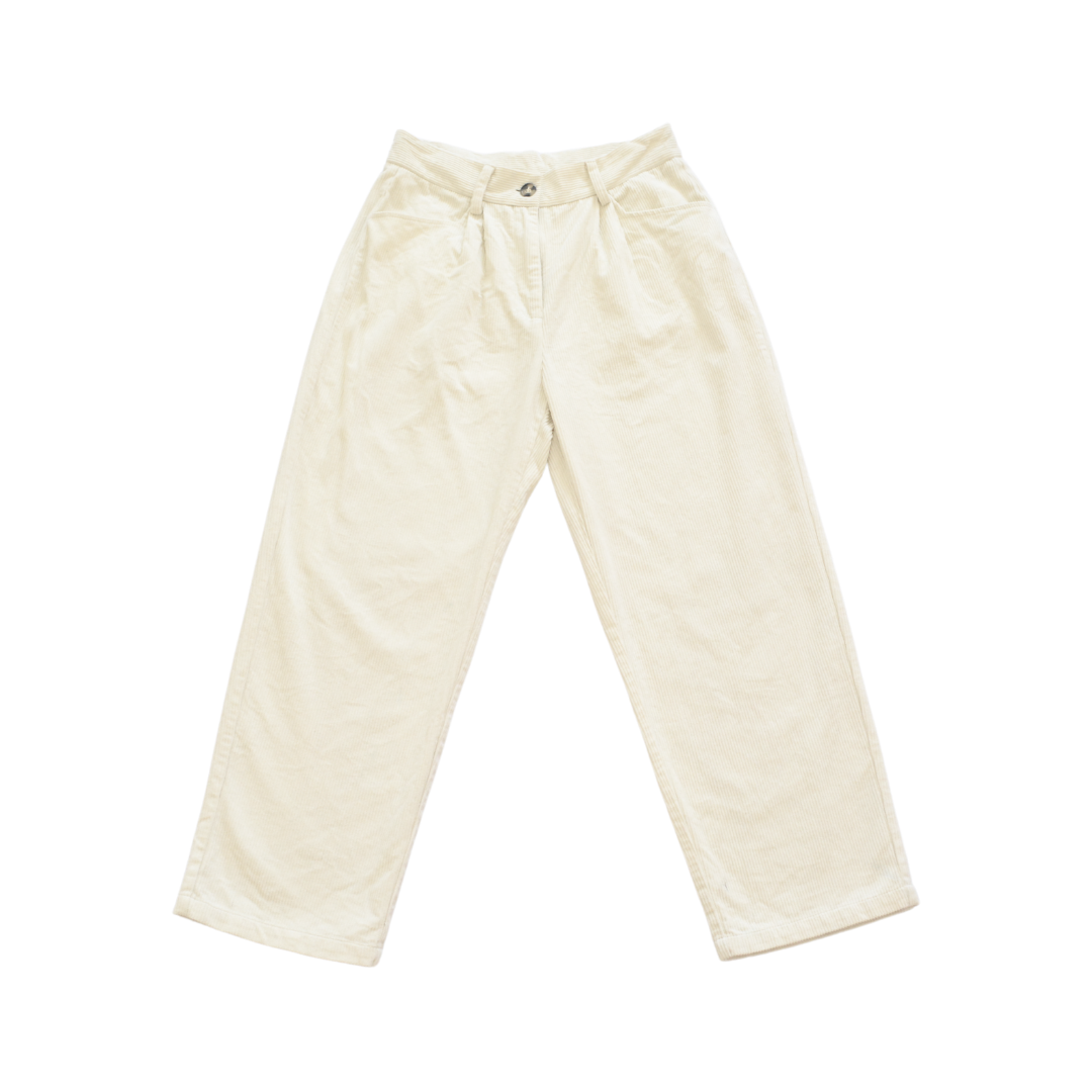 Pantalón baggy beige pana