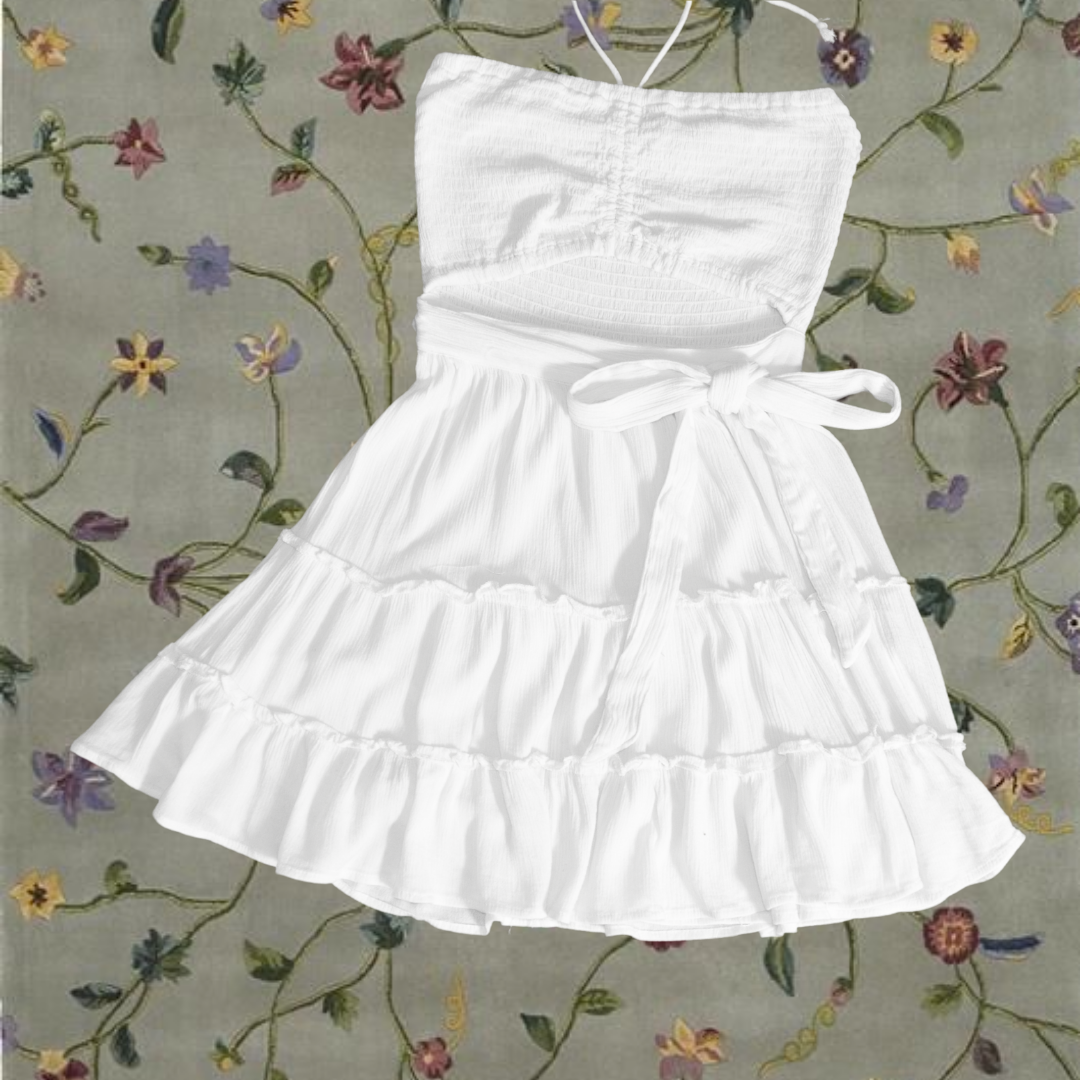 Vestido blanco envolvente