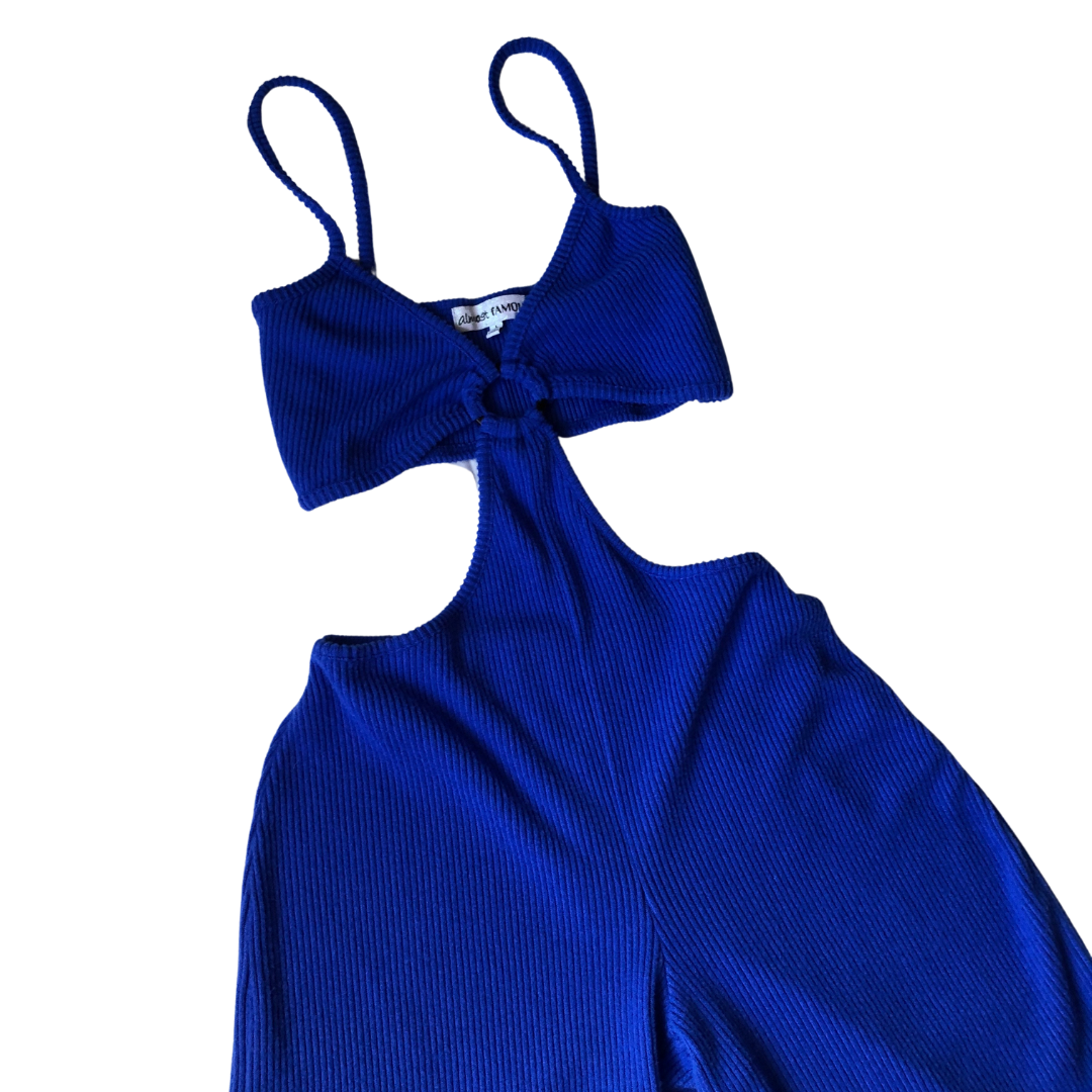 Jumpsuit azul wide leg