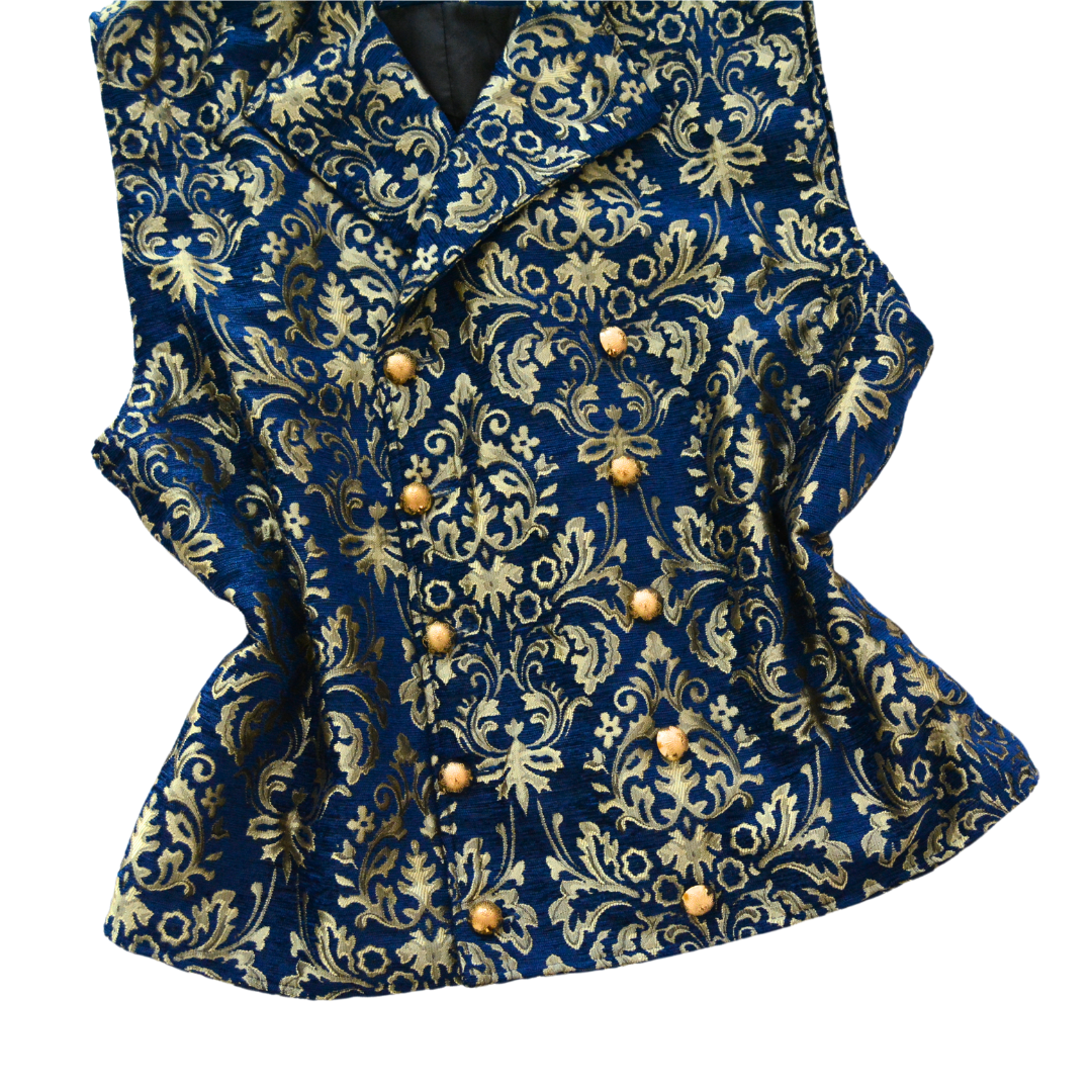 Chaleco vintage 90s brocado