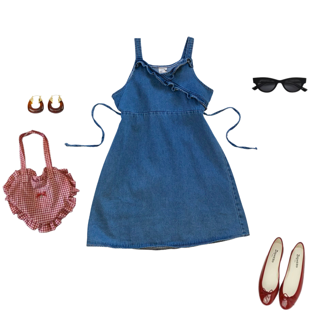 Vestido denim vintage