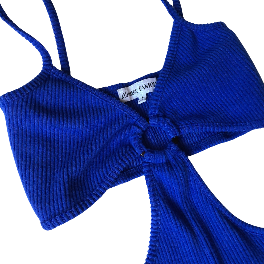 Jumpsuit azul wide leg