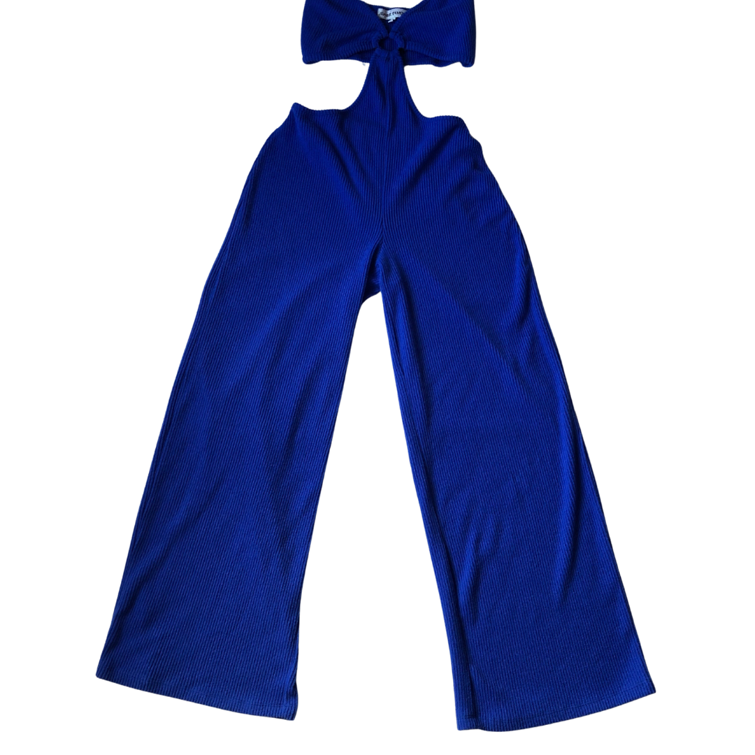Jumpsuit azul wide leg