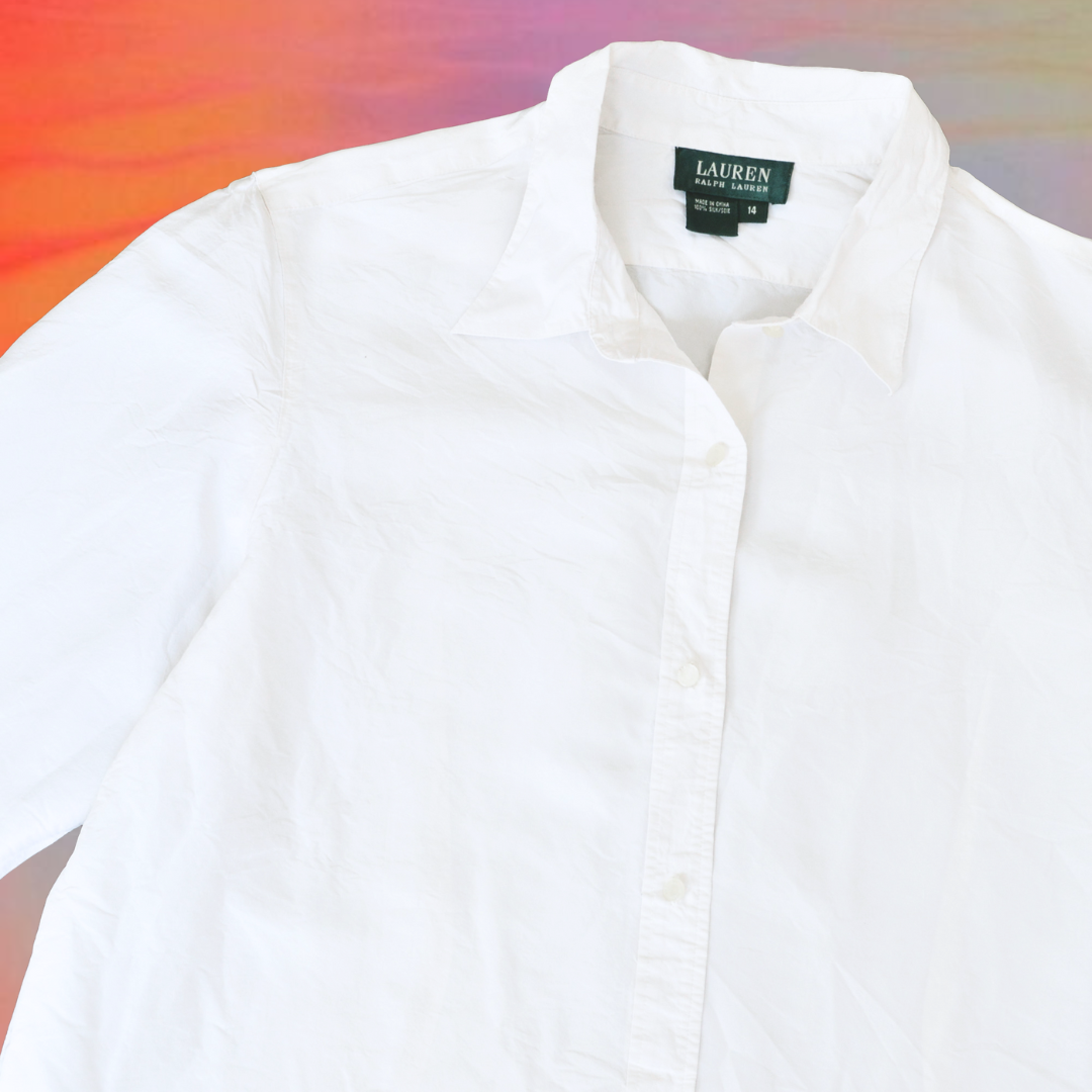 Camisa seda blanca