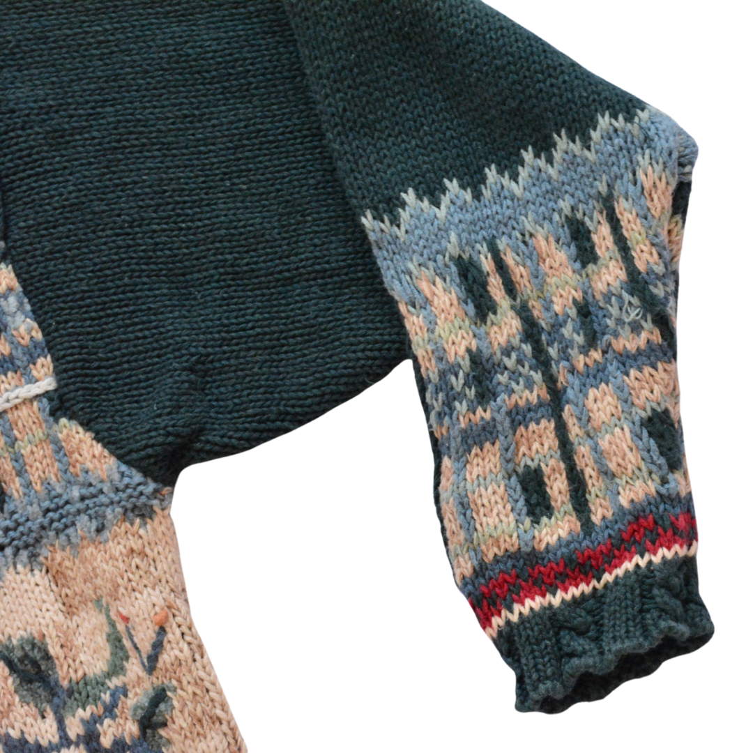 Cardigan 1997 bordado floral
