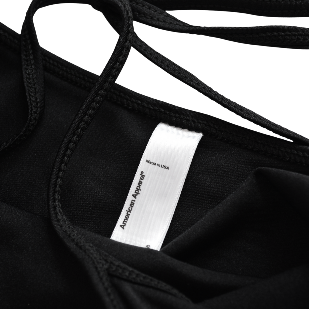 Vestido negro American Apparel