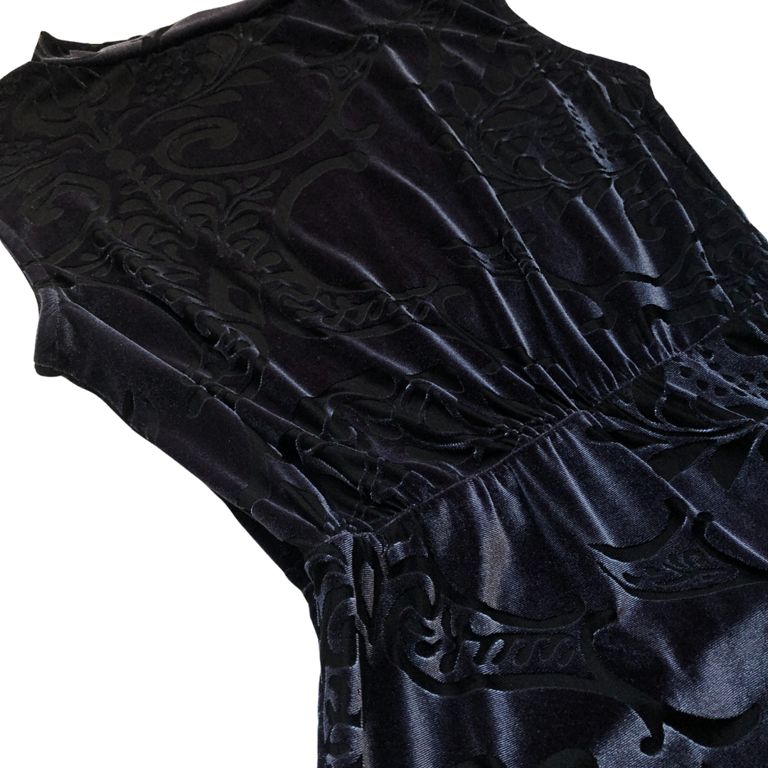 Vestido velvet texturizado