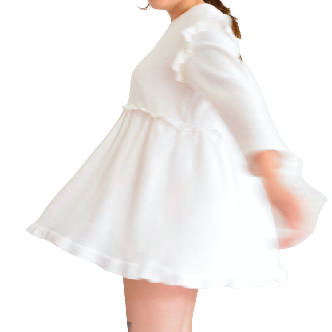 Vestido blanco babydoll