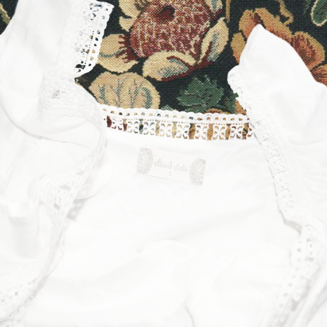 Vestido blanco de lino