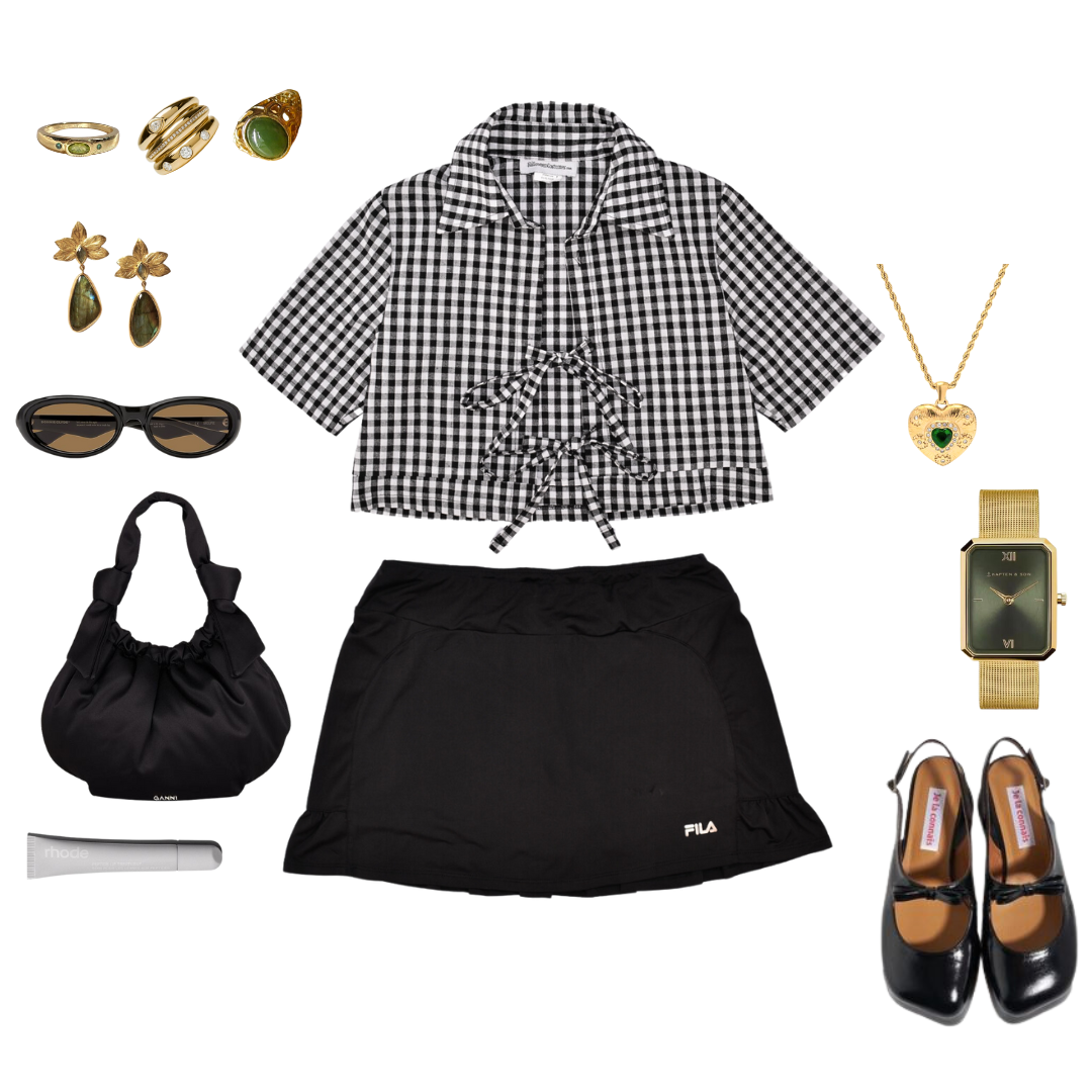 Blusa de cuadros upcycling