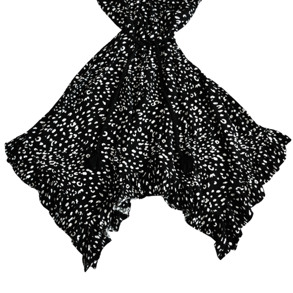 Vestido negro polka dots