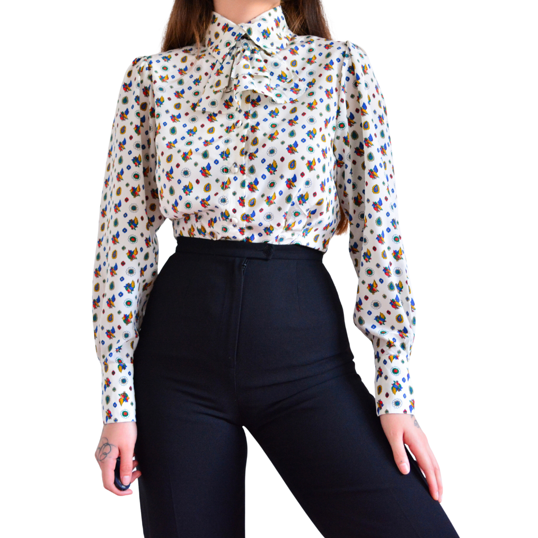 Blusa victoriana 1980