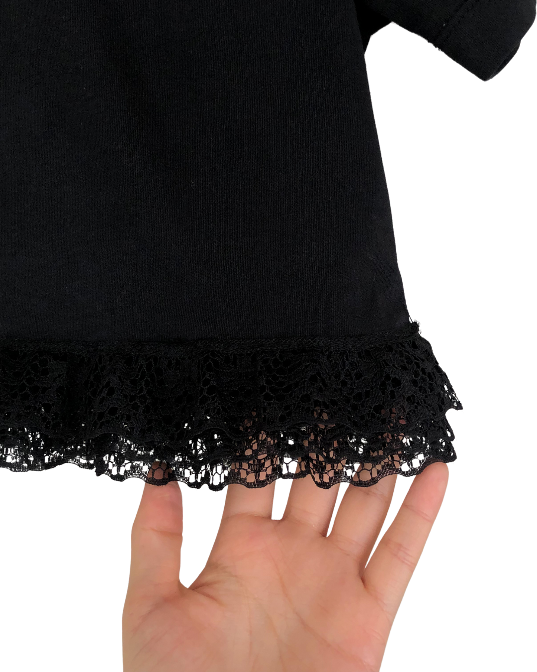 Blusa upcycling Nike tee negra