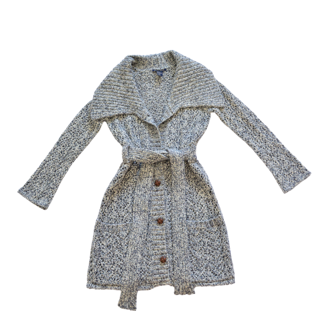 Cárdigan gris knit de lana