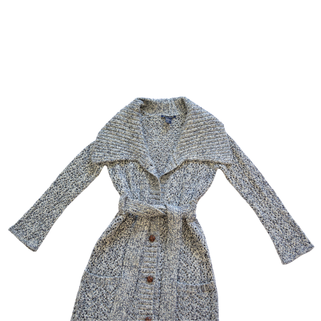 Cárdigan gris knit de lana