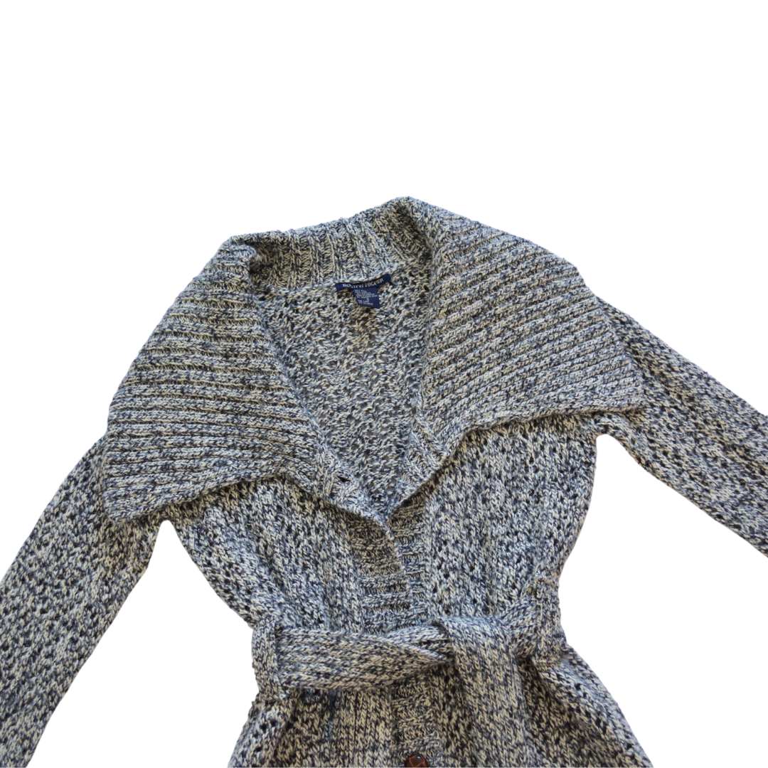 Cárdigan gris knit de lana