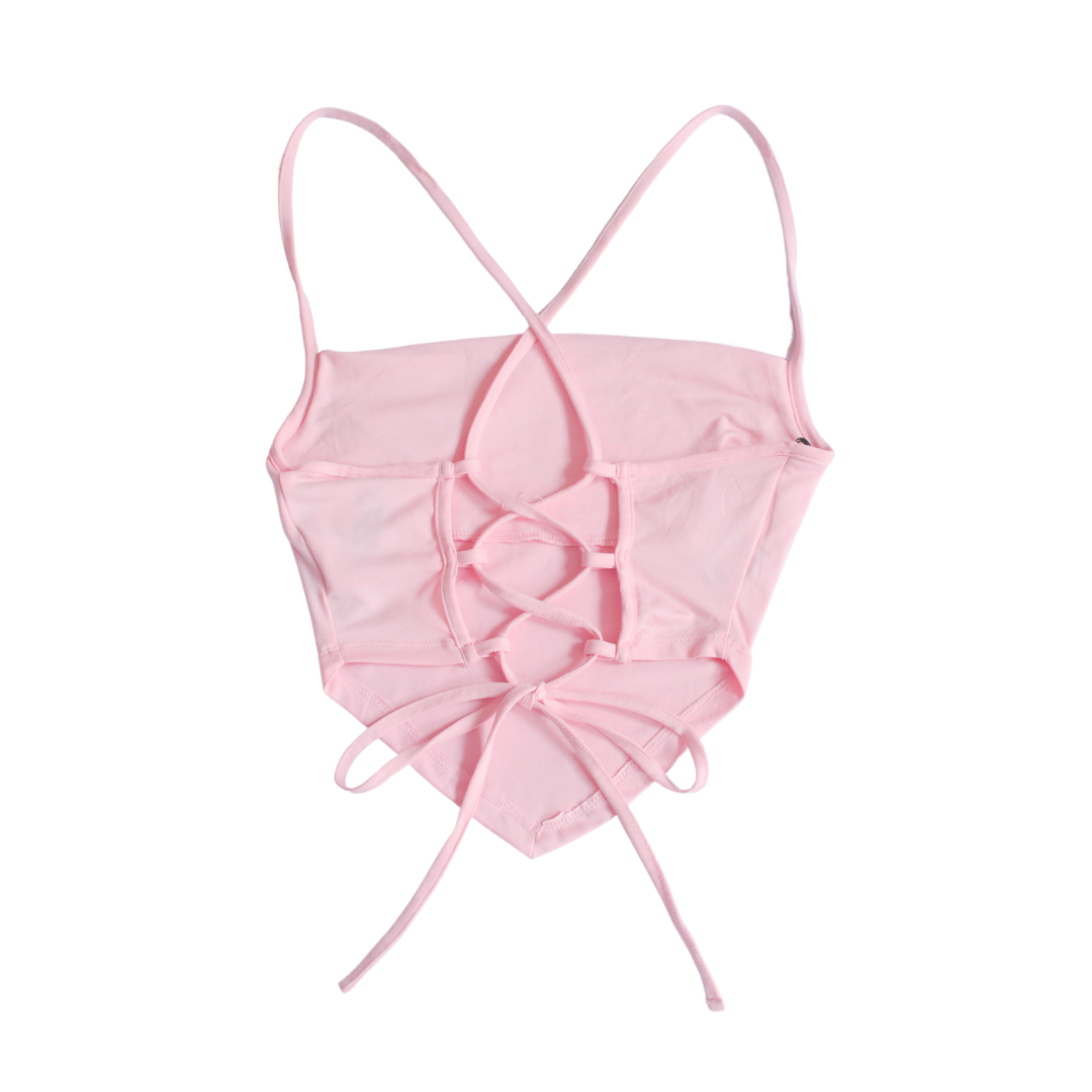Top rosa con escote