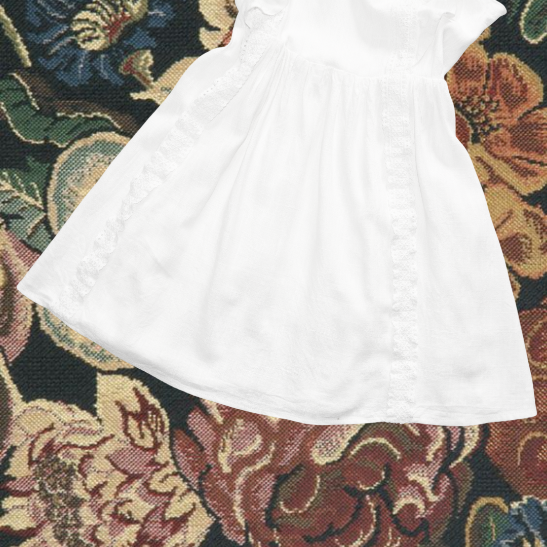 Vestido blanco de lino