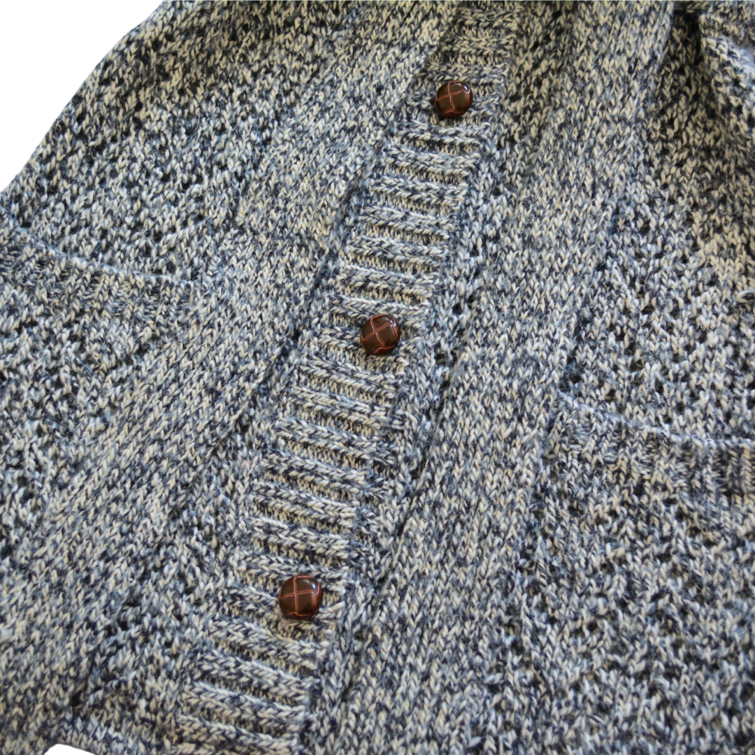 Cárdigan gris knit de lana