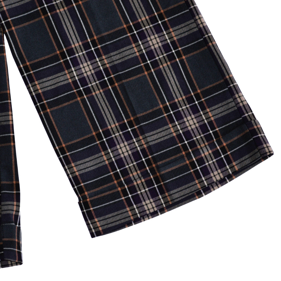 Pantalon plaid corte ancho