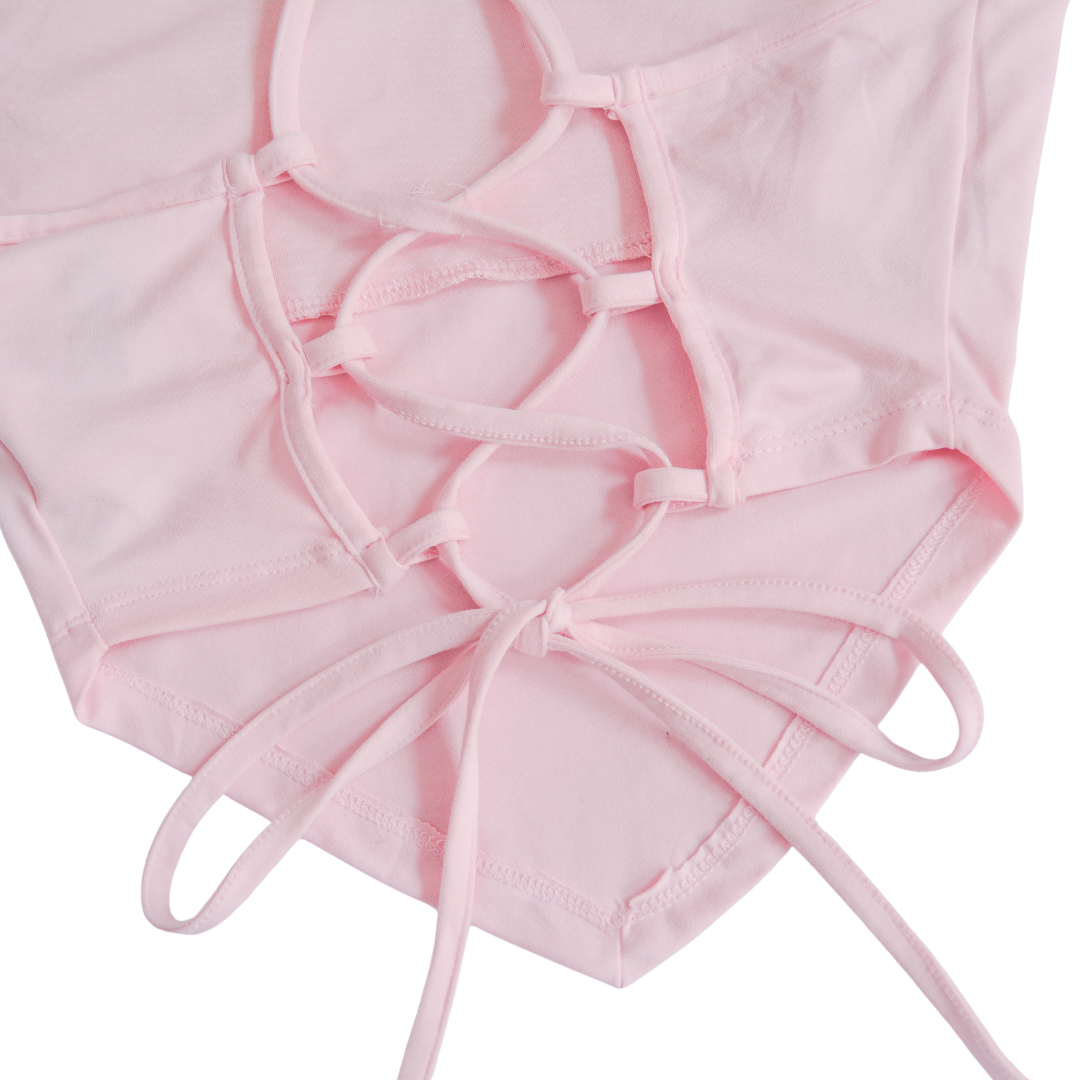 Top rosa con escote