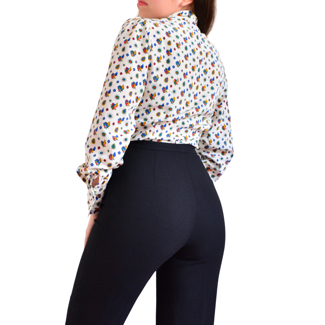 Blusa victoriana 1980