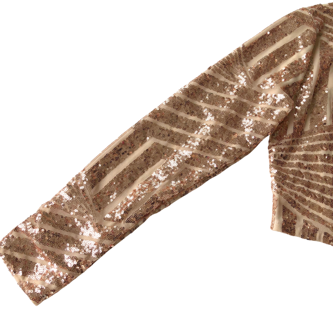Blusa vintage de lentejuelas