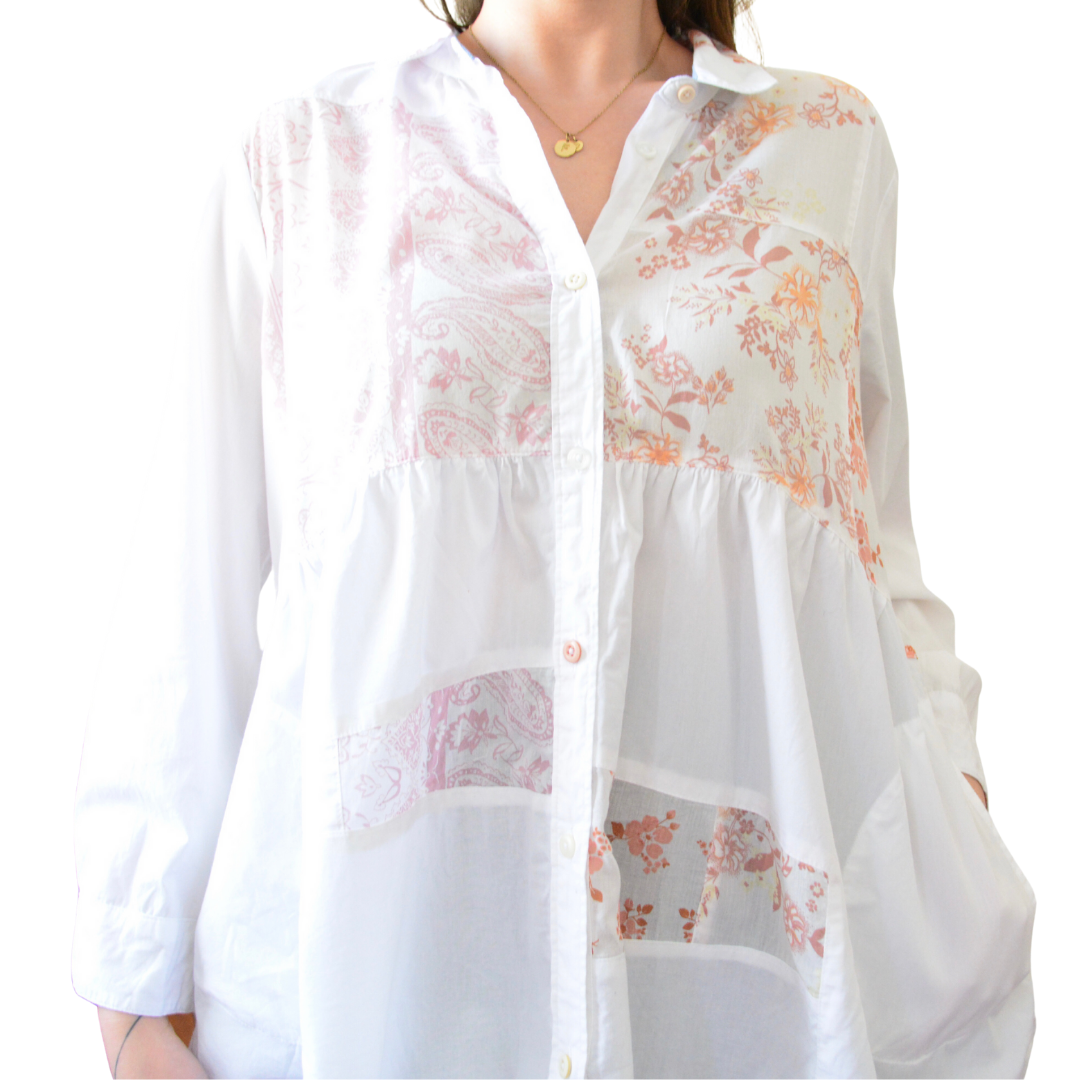 Vestido camisa con bolsas