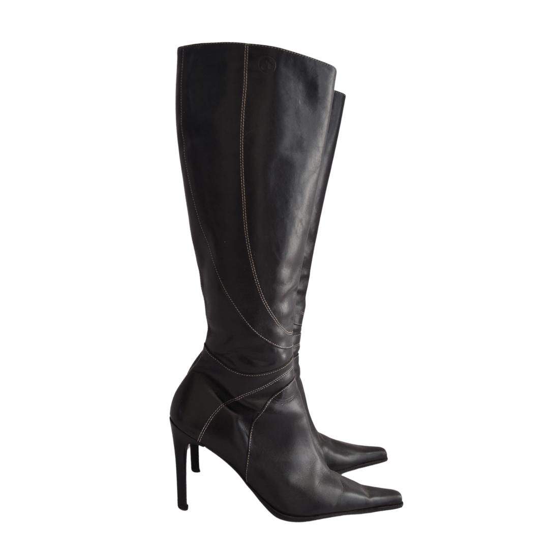 Botas negras de tacón
