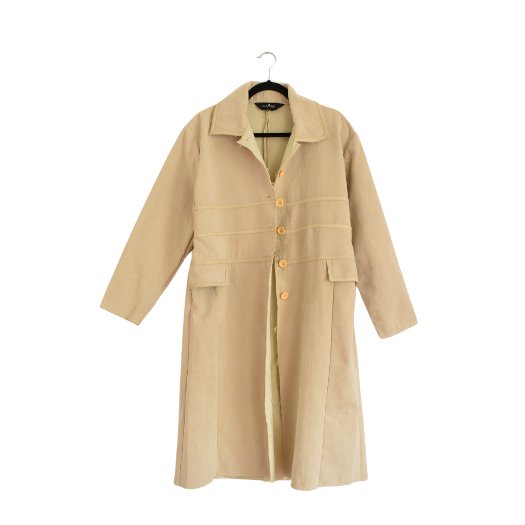 Abrigo largo 90s beige