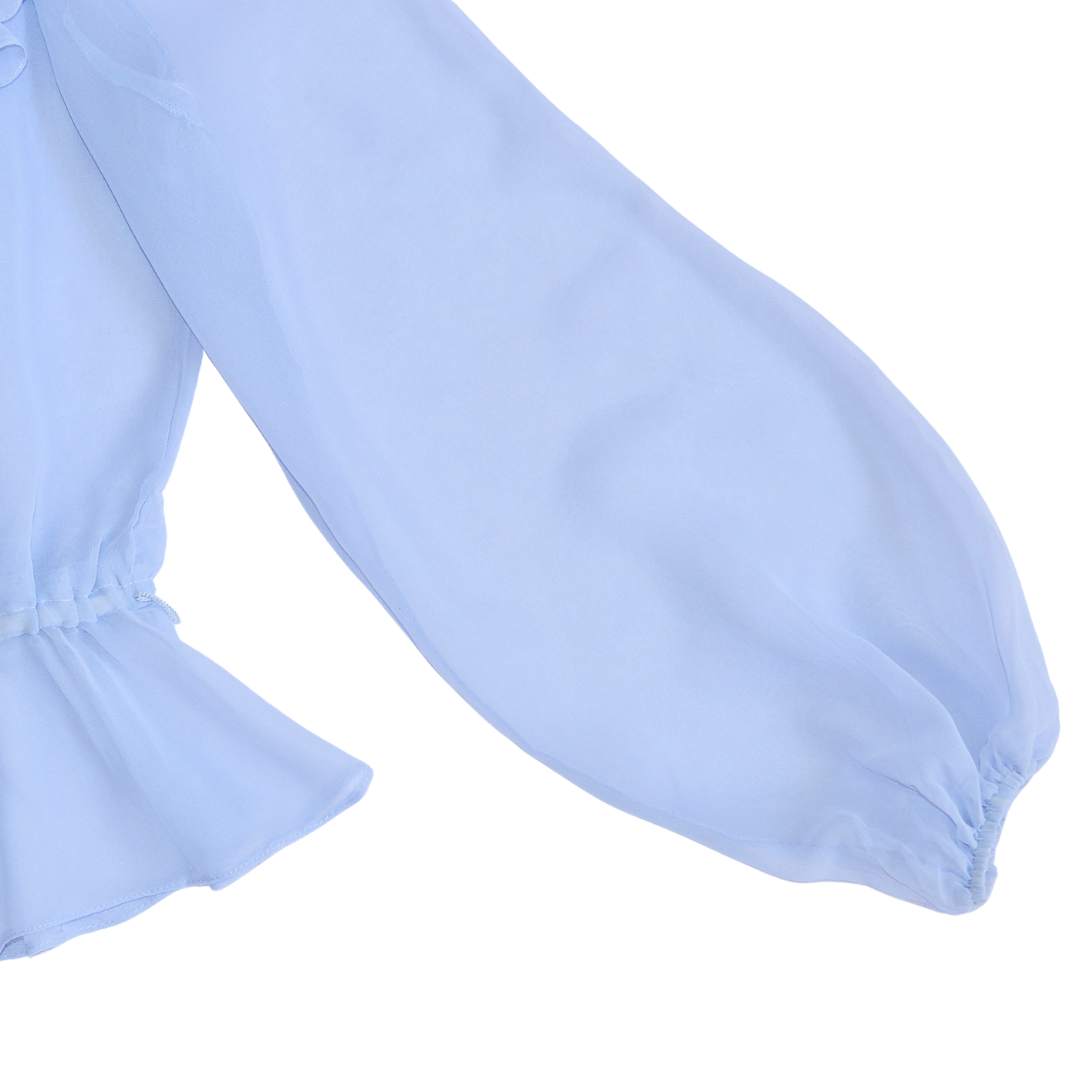 Blusa azul cielo de gasa
