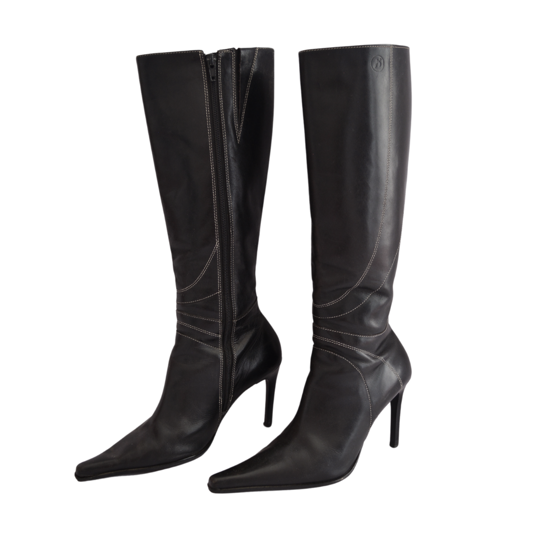 Botas negras de tacón