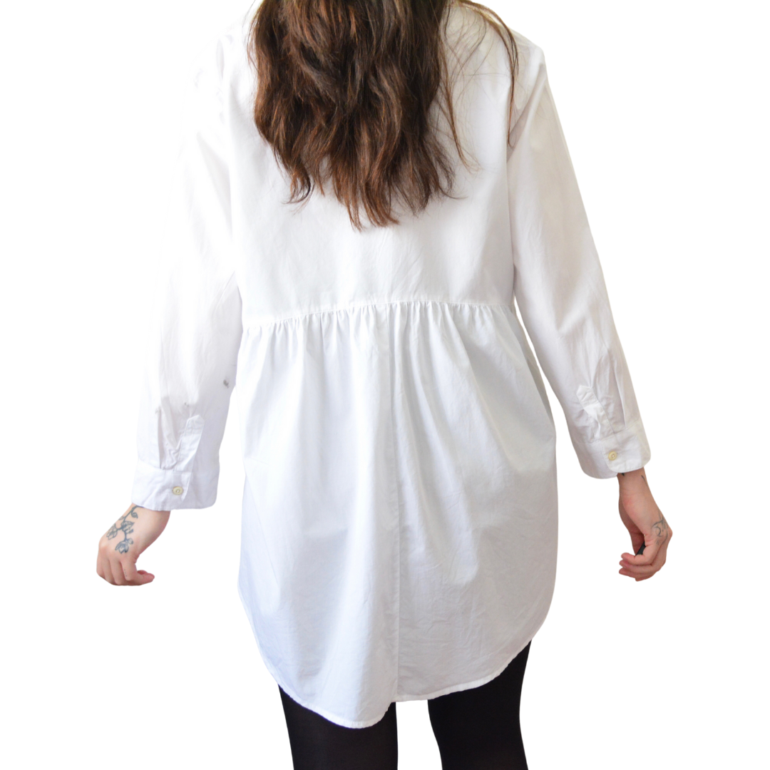 Vestido camisa con bolsas