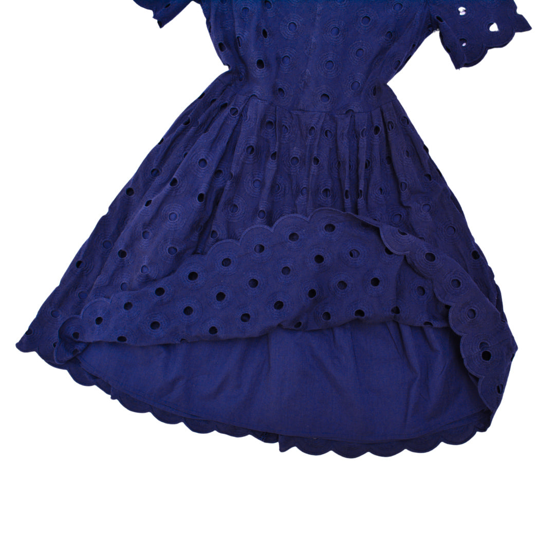 Vestido azul navy con bolsas