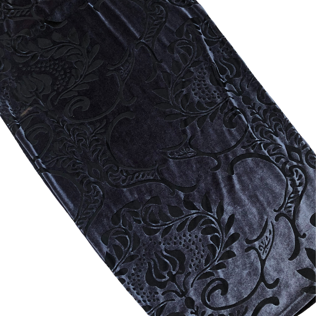 Vestido velvet texturizado