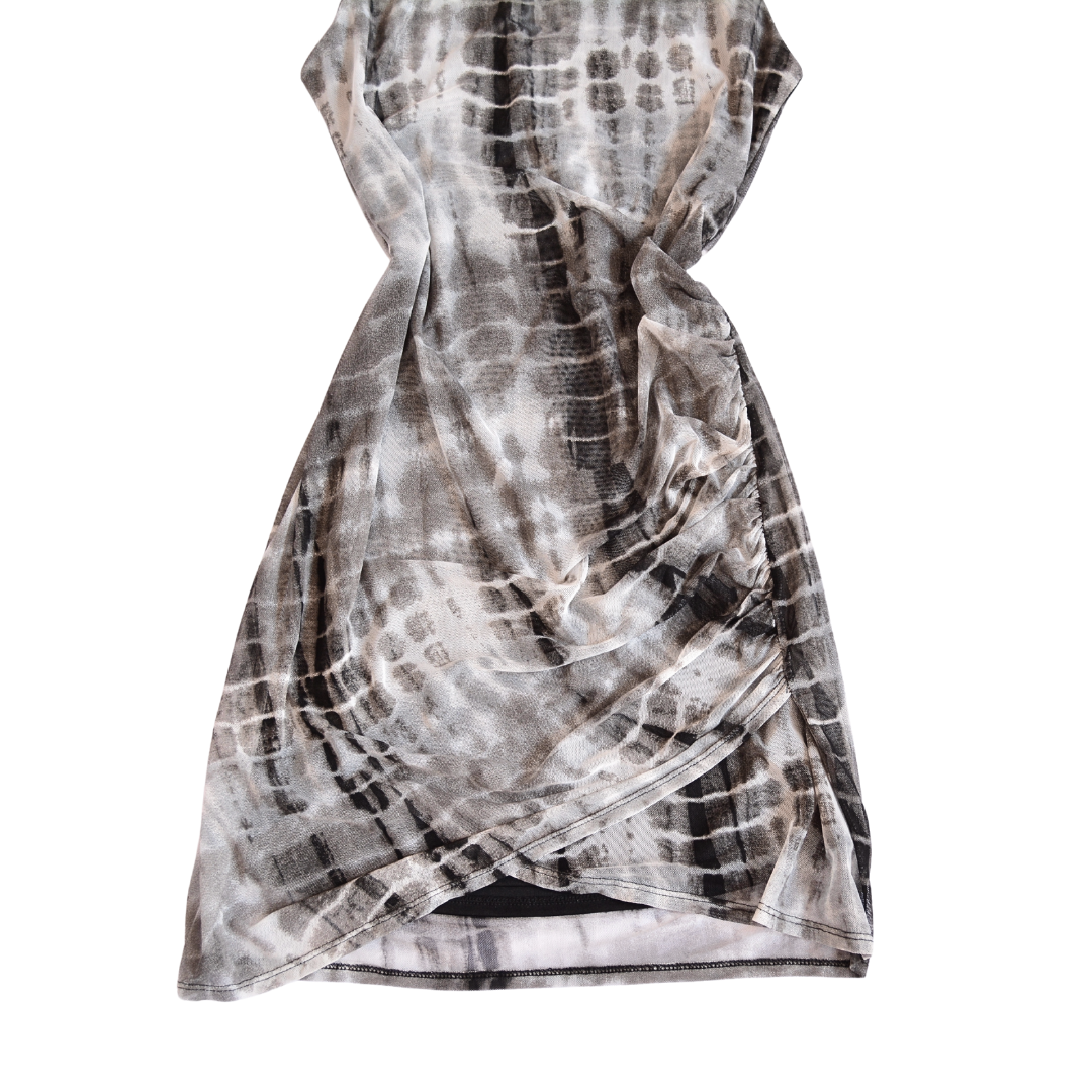 Vestido mesh tie dye