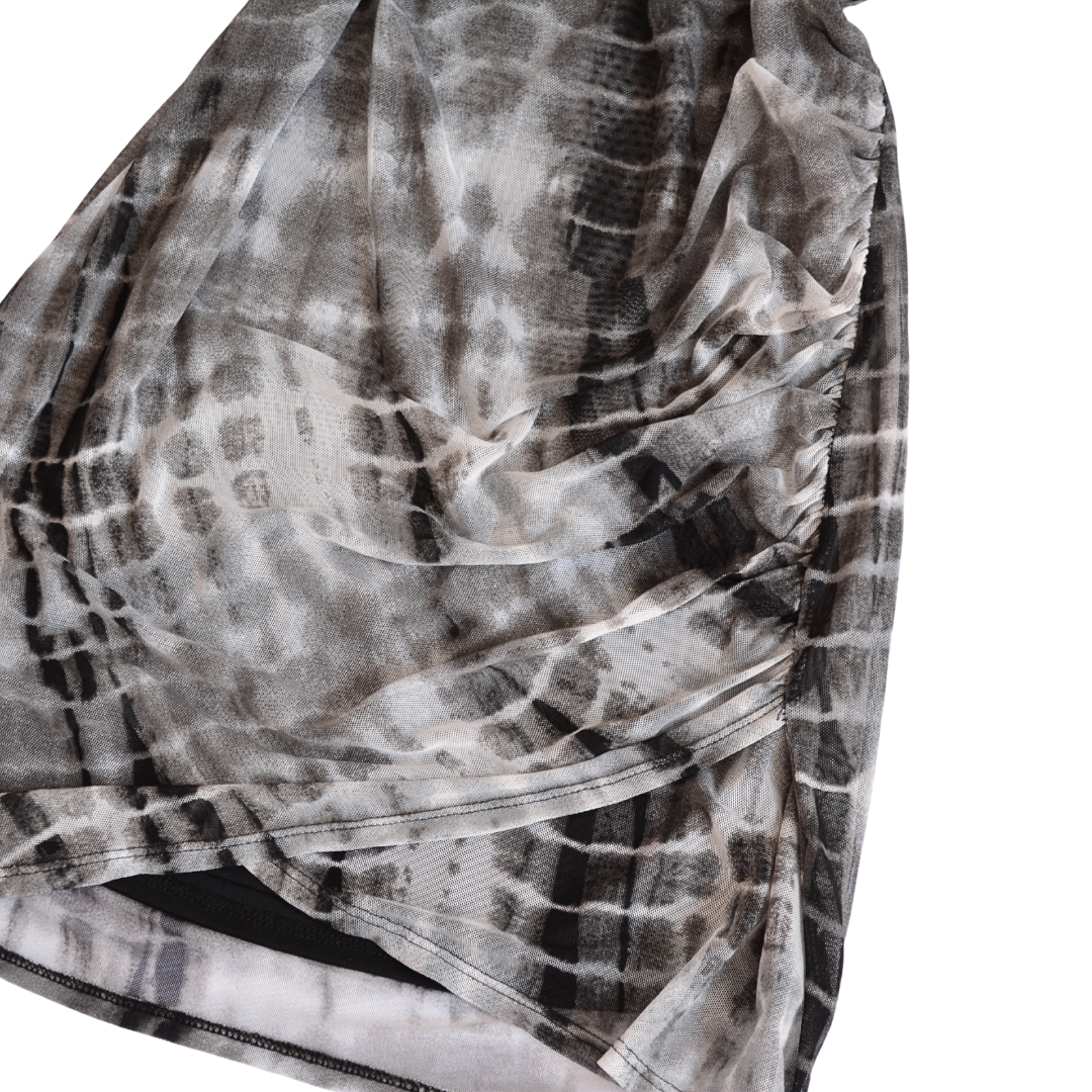 Vestido mesh tie dye